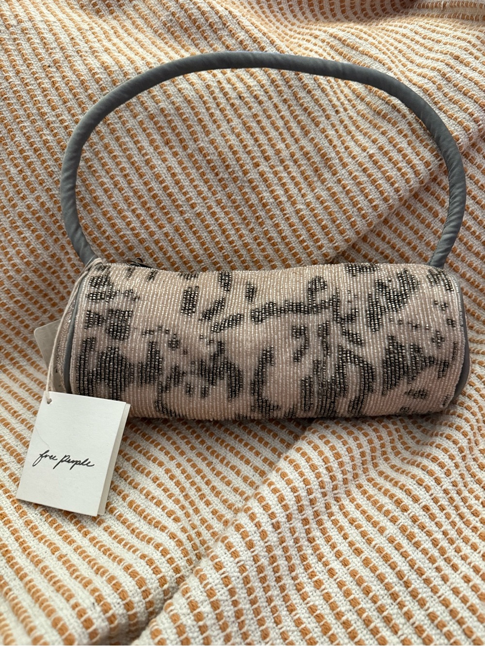 Free People Bailey Beaded Barrel Bag. NWT